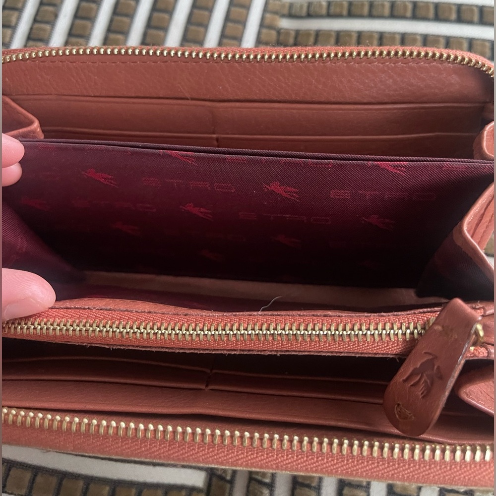 Etro Leather Pattern Print Wallet - Picture 11 of 12